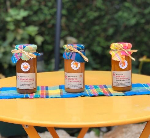 Confiture   Ananas  Goyave  Mangues